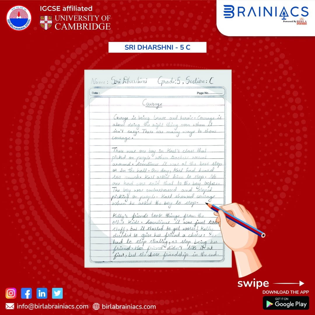 Handwriting Sample 3